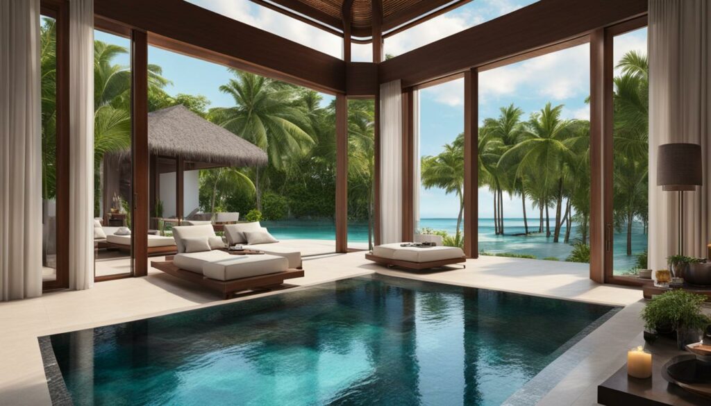 private villa in the Maldives